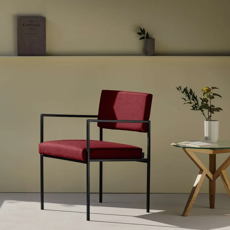 Cube Stuhl 55 mit Armlehnen - Wool Line
