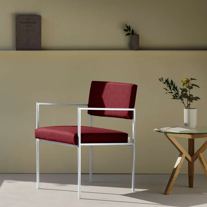 Cube Stuhl 55 mit Armlehnen - Wool Line