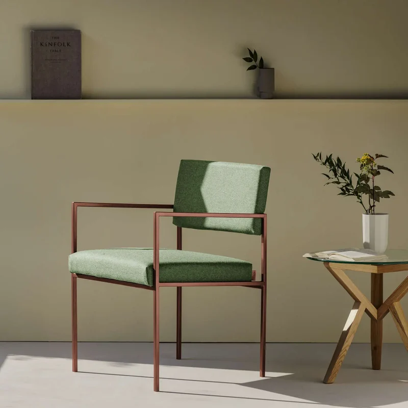 Cube Stuhl 55 mit Armlehnen - Wool Line