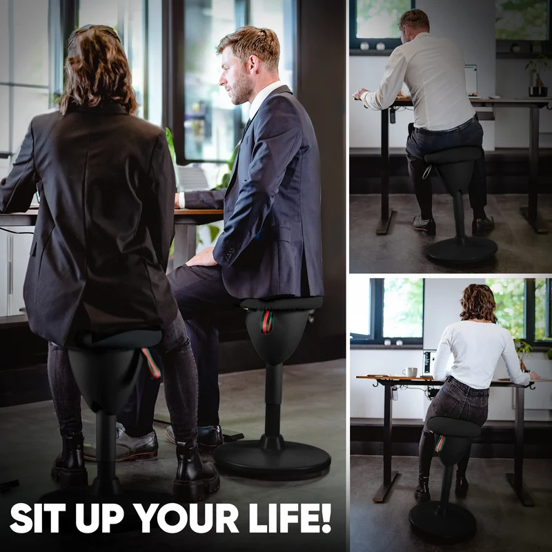 Ergonomischer Bürohocker Testsieger für aktives Sitzen – höhenverstellbar & dynamisch