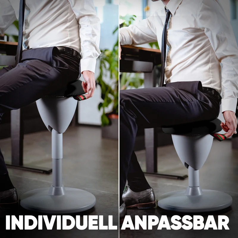 Ergonomischer Bürohocker Testsieger für aktives Sitzen – höhenverstellbar & dynamisch