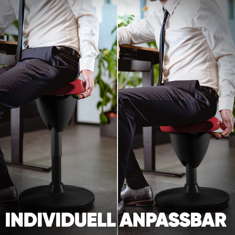 Ergonomischer Bürohocker Testsieger für aktives Sitzen – höhenverstellbar & dynamisch