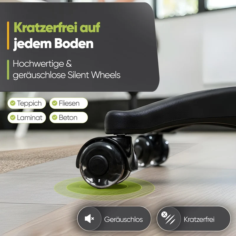 Ergonomischer Bürohocker Testsieger für aktives Sitzen – höhenverstellbar & dynamisch