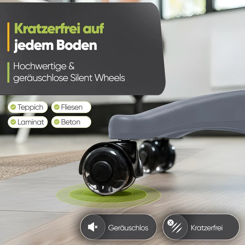 Ergonomischer Bürohocker Testsieger für aktives Sitzen – höhenverstellbar & dynamisch