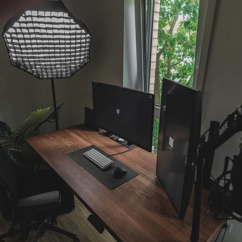 Solid Oak Standing Desk