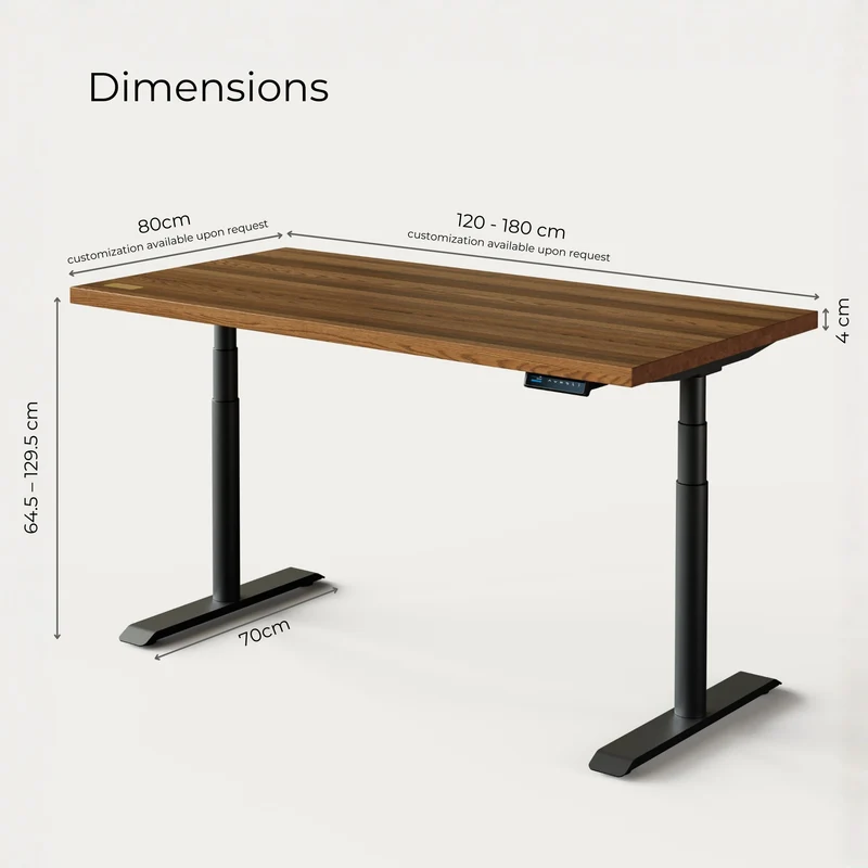 Solid Oak Standing Desk