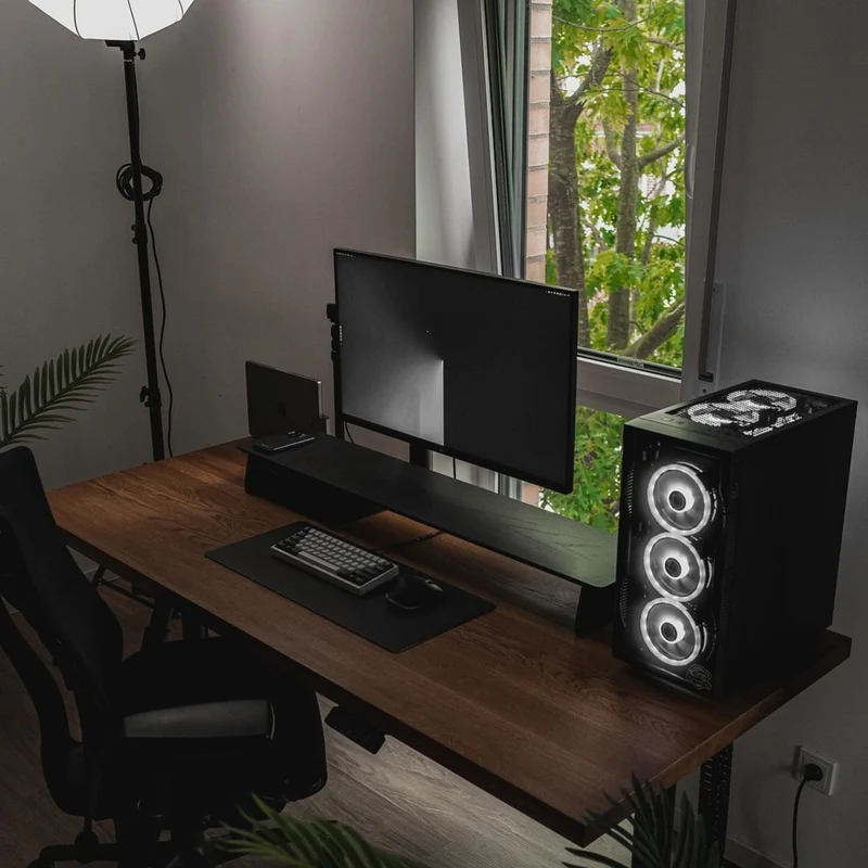 Solid Oak Standing Desk