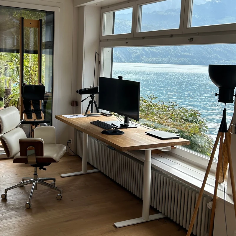Solid Oak Standing Desk