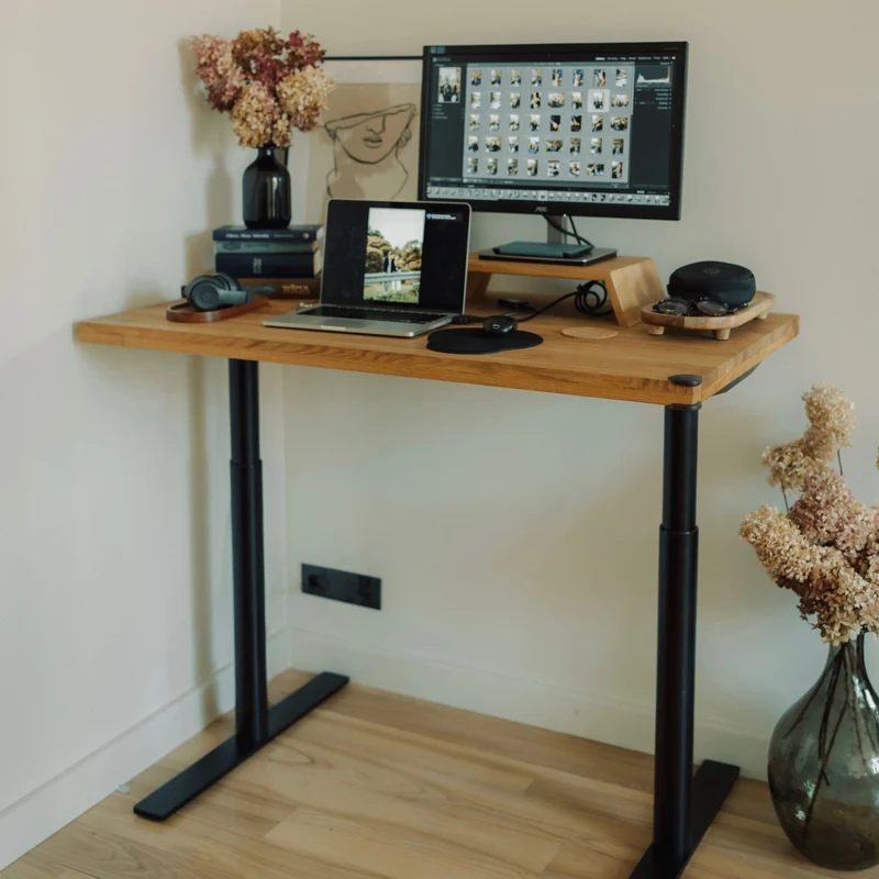 Solid Oak Standing Desk