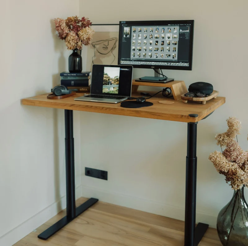 Solid Oak Standing Desk