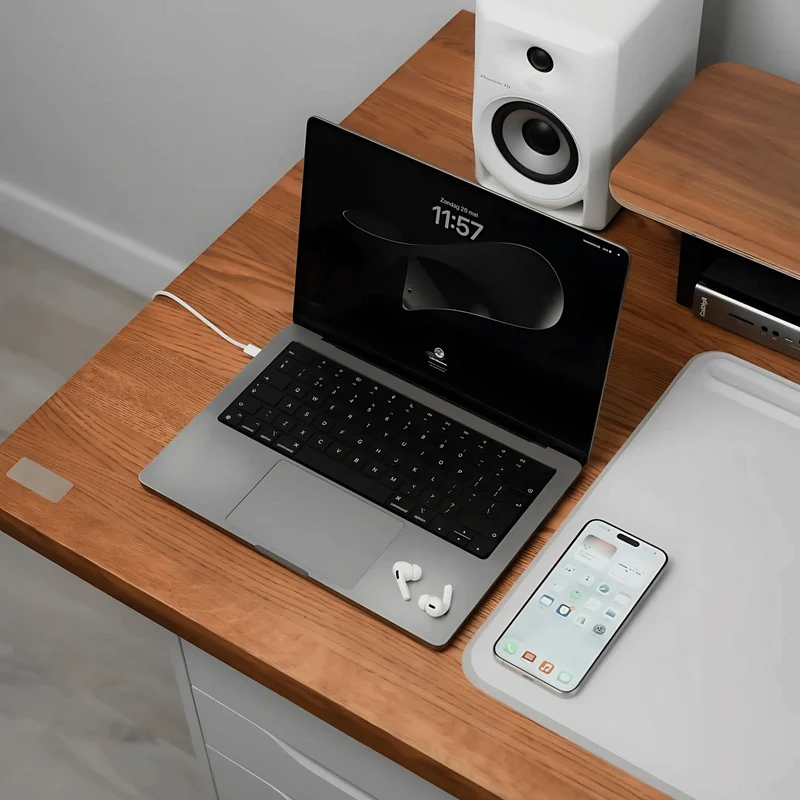 "Mahogany" Solid OAK Desktop