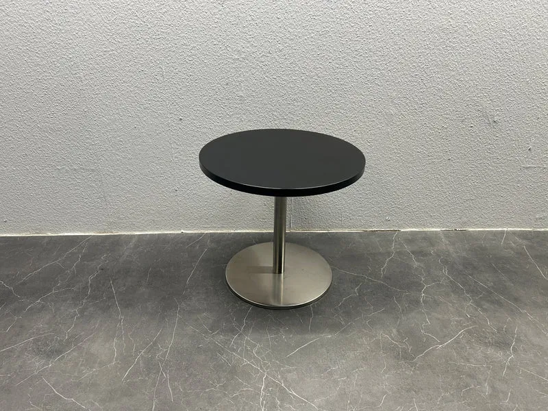 Runder Tisch Schwarz / Silber