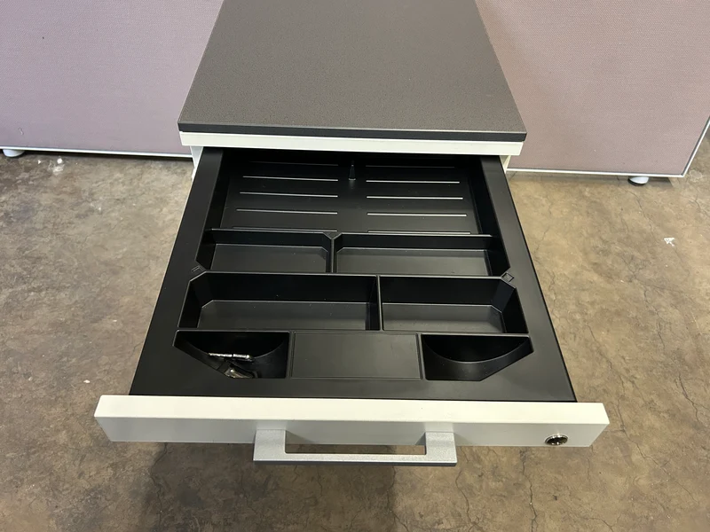 Kinnarps Ordemo Rollcontainer Weiß Schwarz