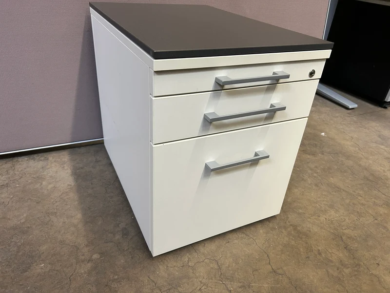 Kinnarps Ordemo Rollcontainer Weiß Schwarz
