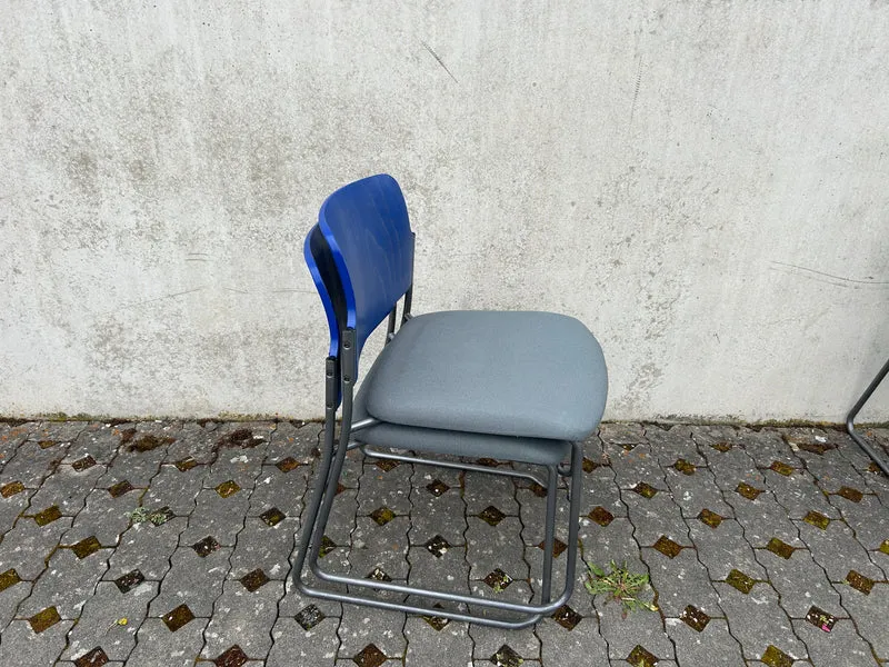 Drabert Konferenzstuhl Blau Türkis