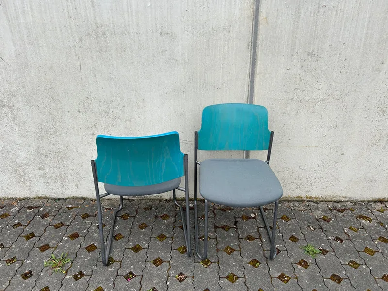 Drabert Konferenzstuhl Blau Türkis