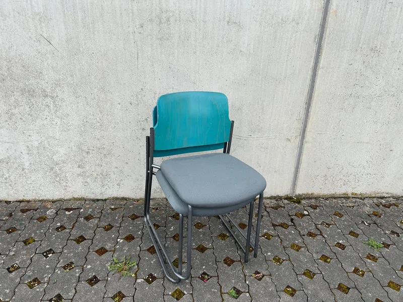 Drabert Konferenzstuhl Blau Türkis