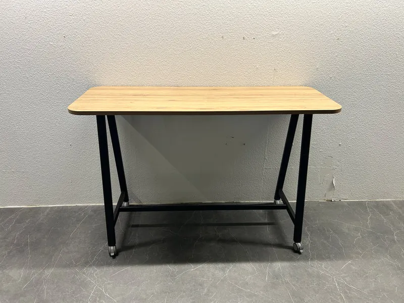 Haworth Pop Up Stehtisch auf Rollen Ahorn / Schwarz