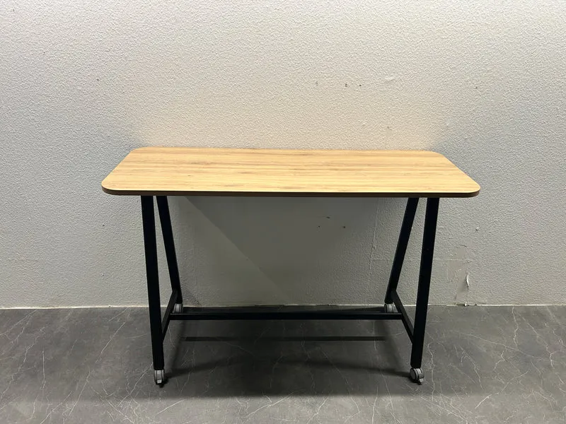 Haworth Pop Up Stehtisch auf Rollen Ahorn / Schwarz