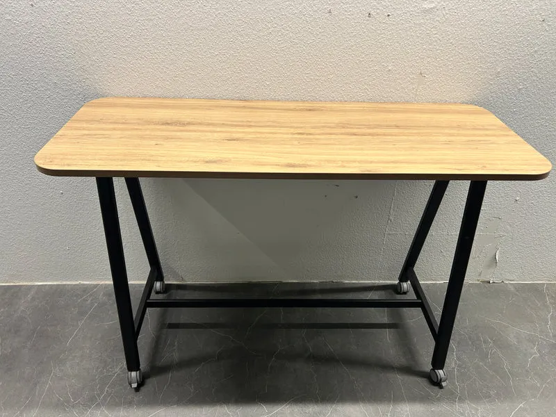 Haworth Pop Up Stehtisch auf Rollen Ahorn / Schwarz