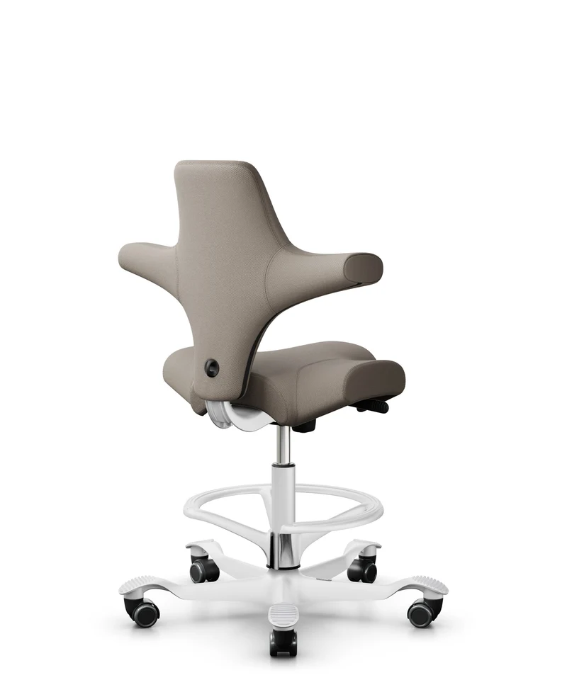 HÅG Capisco 8106 Ergonomic Office Chair White, Gabriel Select SC60129 Beige