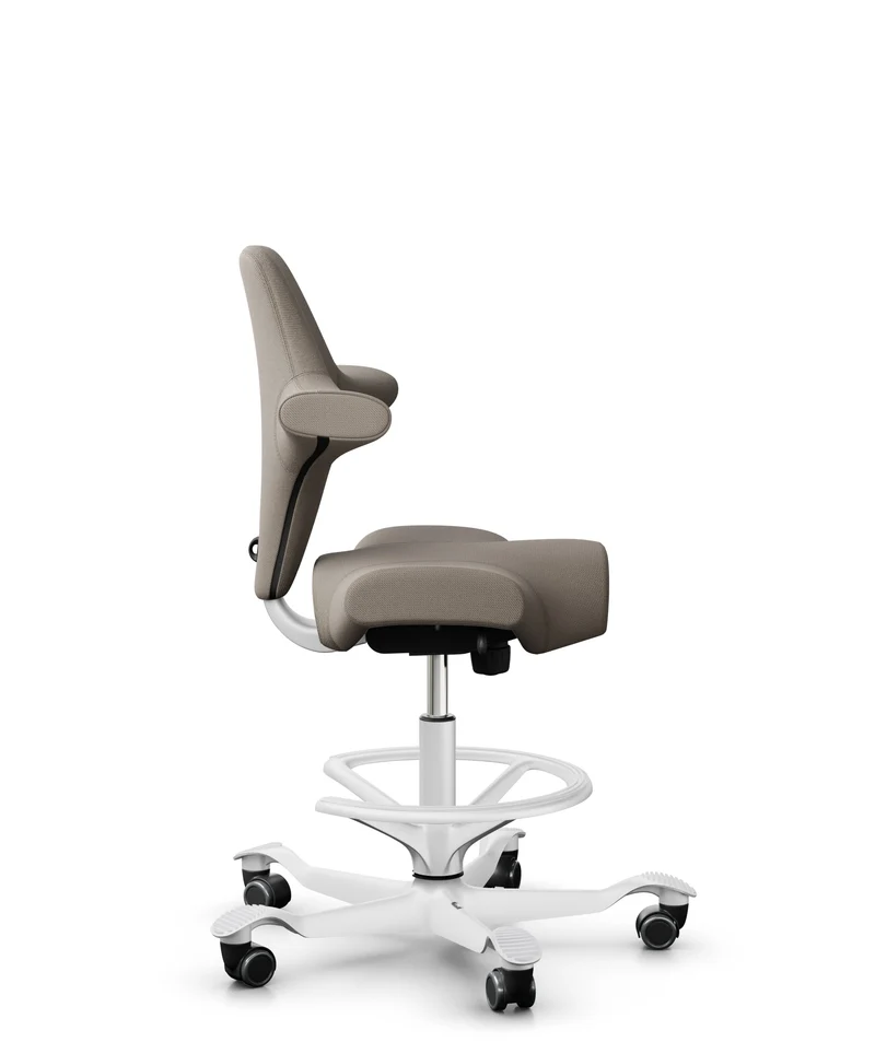 HÅG Capisco 8106 Ergonomic Office Chair White, Gabriel Select SC60129 Beige