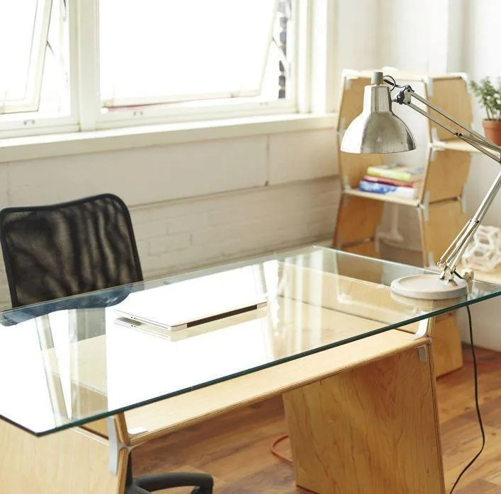 Smart Glass & Wood Desk