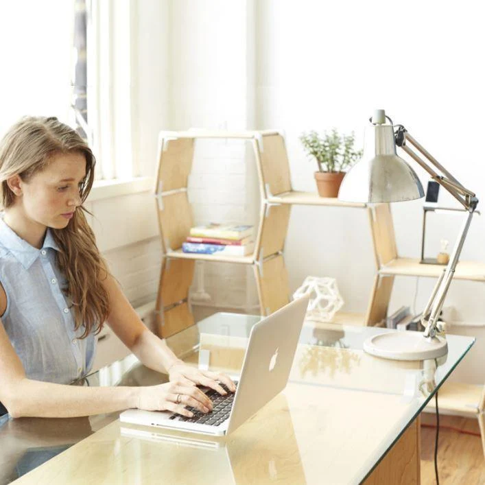 Smart Glass & Wood Desk