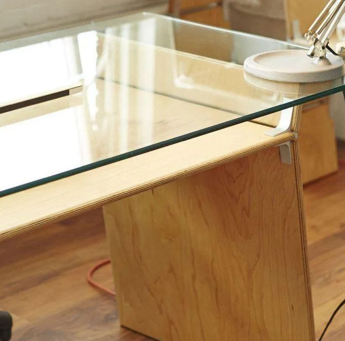 Smart Glass & Wood Desk