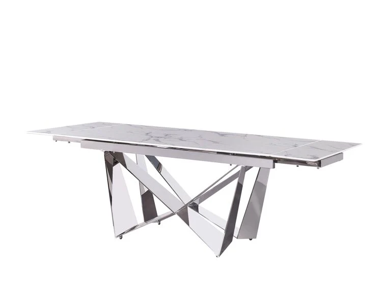 Moderner Esstisch mit Marmor-Optik – ausziehbar von 180 auf 240 cm