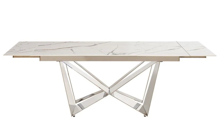 Moderner Esstisch mit Marmor-Optik – ausziehbar von 180 auf 240 cm