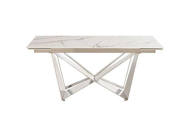 Moderner Esstisch mit Marmor-Optik – ausziehbar von 180 auf 240 cm