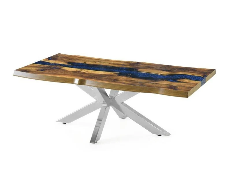 Esstisch Wohnzimmertisch im edlen Epoxid Kunstharz Design (1-Tisch), Epoxid Design 180x90x75 - 200x100x75 cm