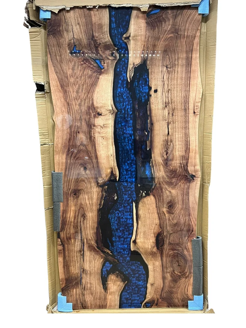 Esstisch Wohnzimmertisch im edlen Epoxid Kunstharz Design (1-Tisch), Epoxid Design 180x90x75 - 200x100x75 cm