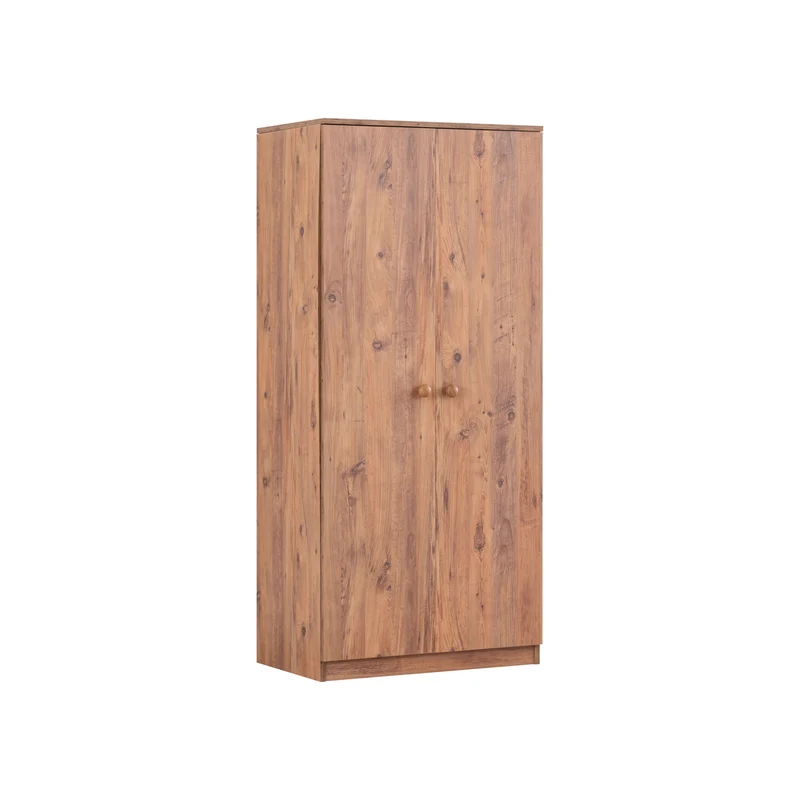 Kleiderschrank Drehtürschrank Walnuss TRIPO Set 2 Türen