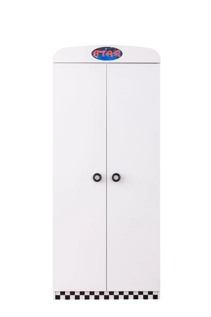 Drehtürenschrank Kleiderschrank für Kinder STAR Collection 2D weiß