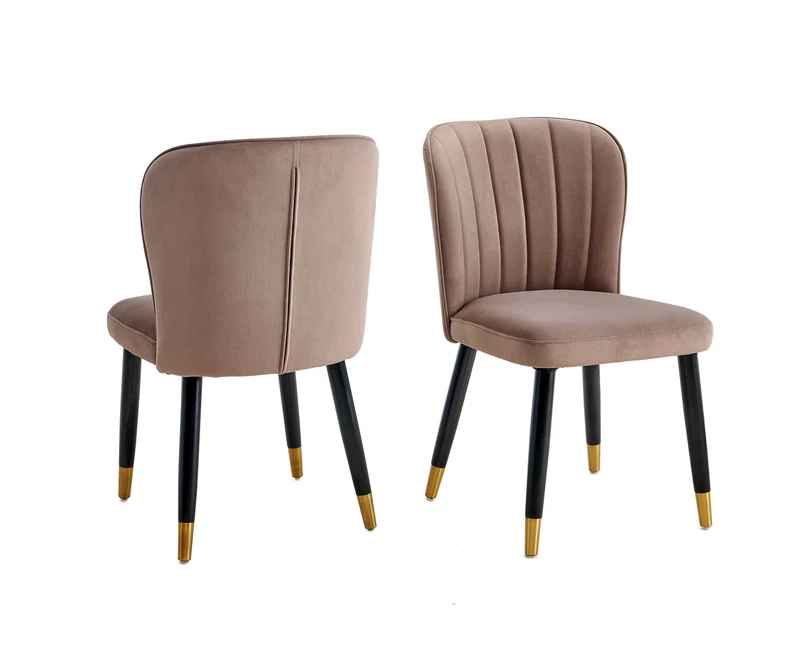 Vierbeinstuhl Esszimmerstuhl samt edles Design in vers. Farben