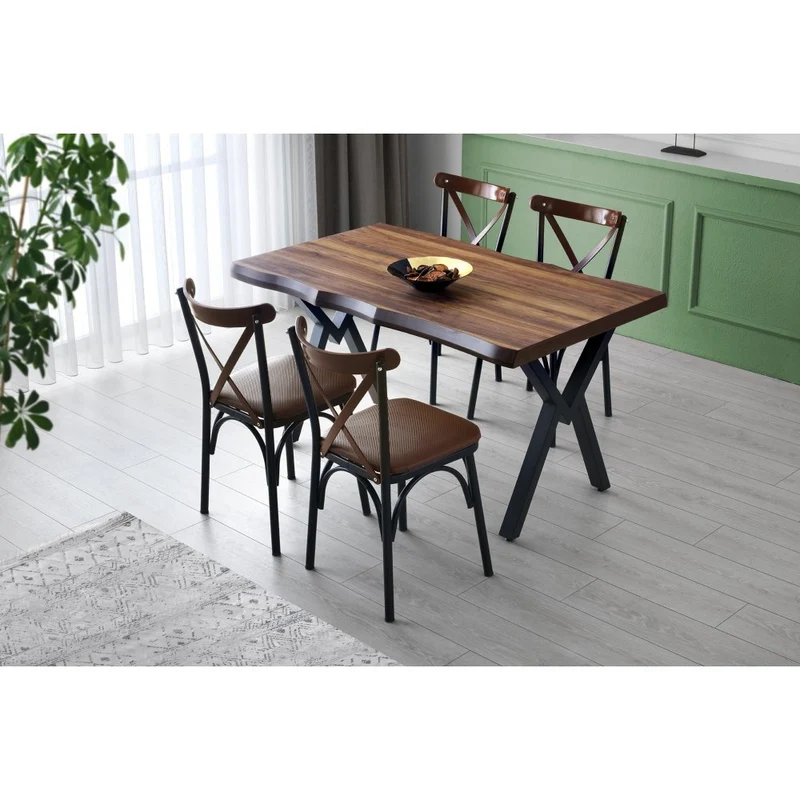 Esstisch Nussbaum Efor 80x140x78 cm