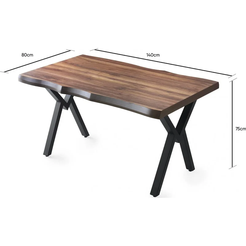 Esstisch Nussbaum Efor 80x140x78 cm