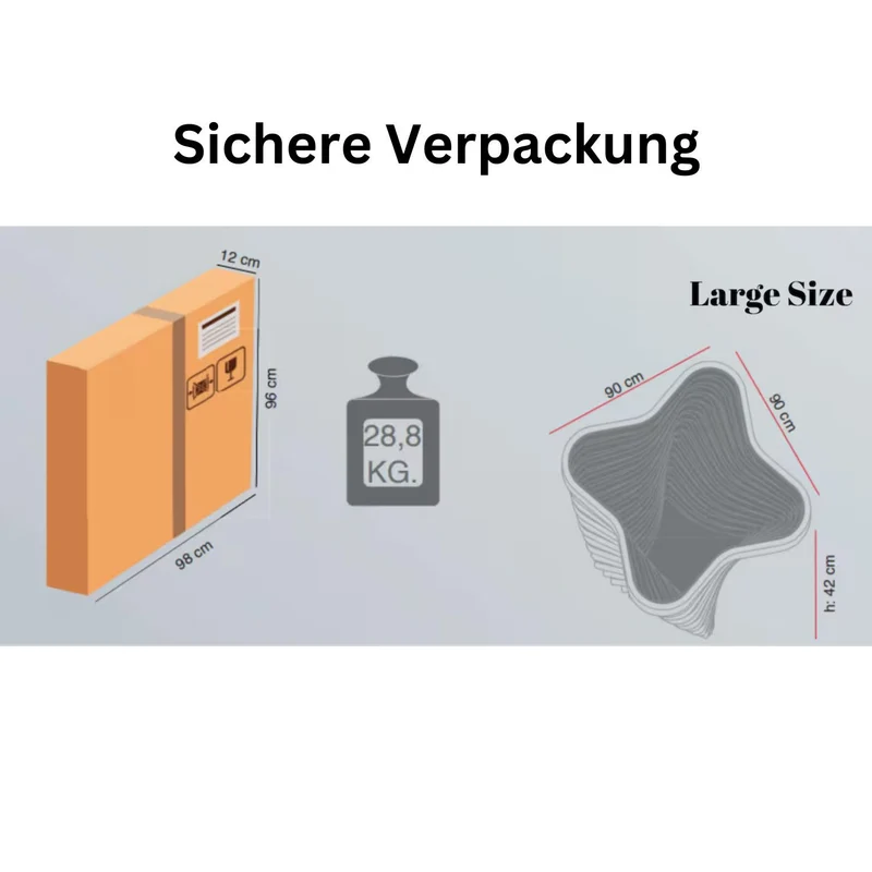 Walnuss Suzan Couchtisch handgefertigt massiv 90x90x42 cm