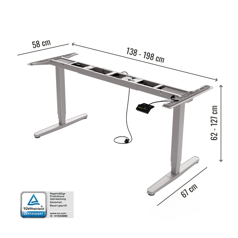 Frame Pro - Höhenverstellbares Tischgestell