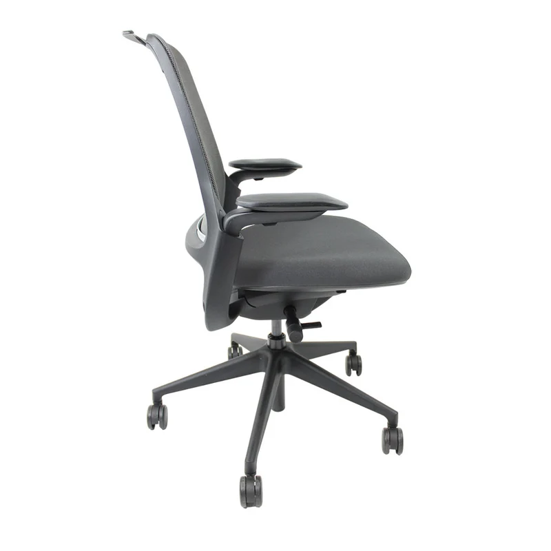 Steelcase Series 1 Ergonomic Office Chair with Mesh Back in Grey Fabric - Refurbished