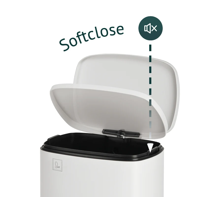 B-Ware TQ50 Mülleimer 50 Liter Weiß