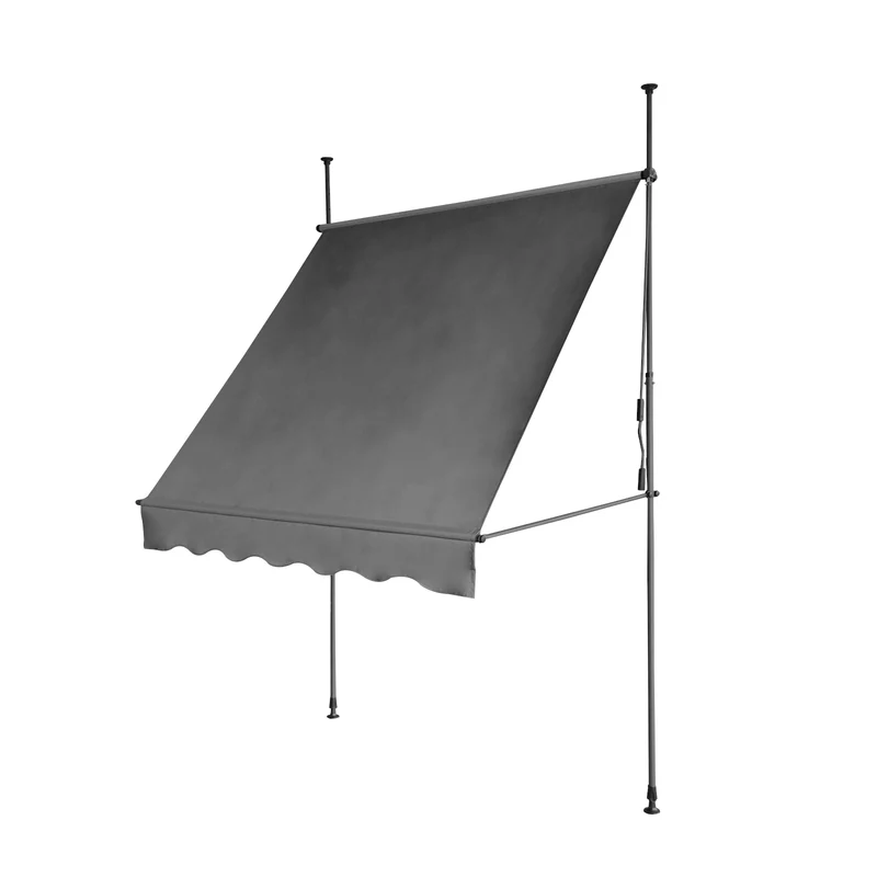 B-Ware Klemmmarkise 120x300 Dunkelgrau