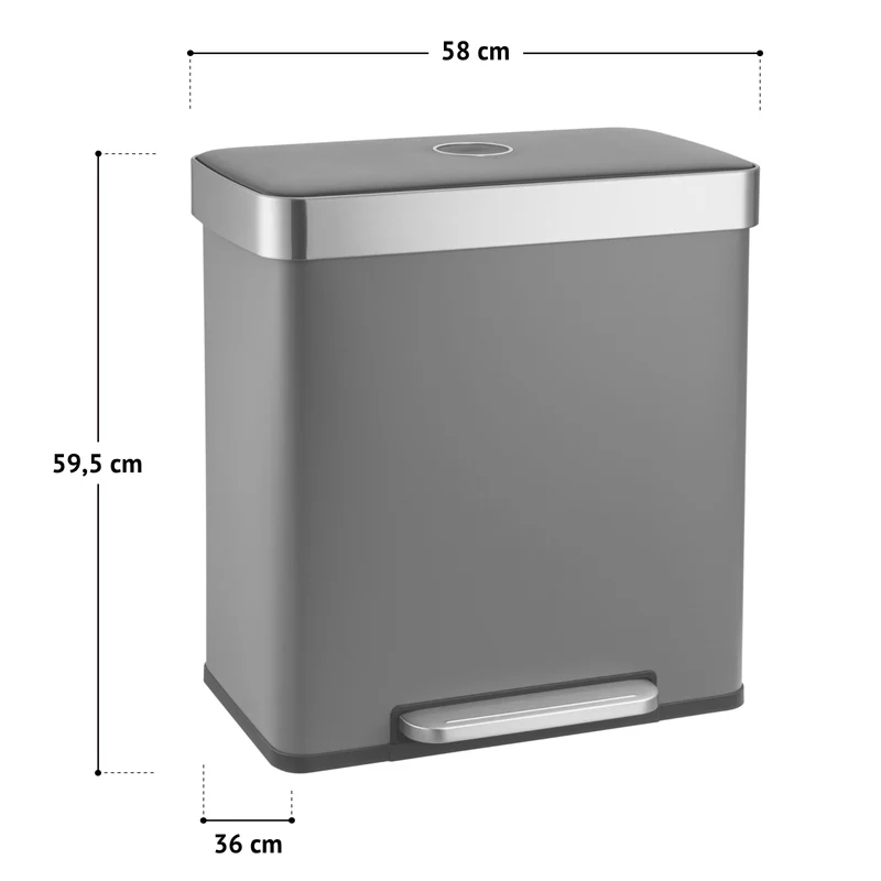 B-Ware Mülleimer LT2X30 Taupe