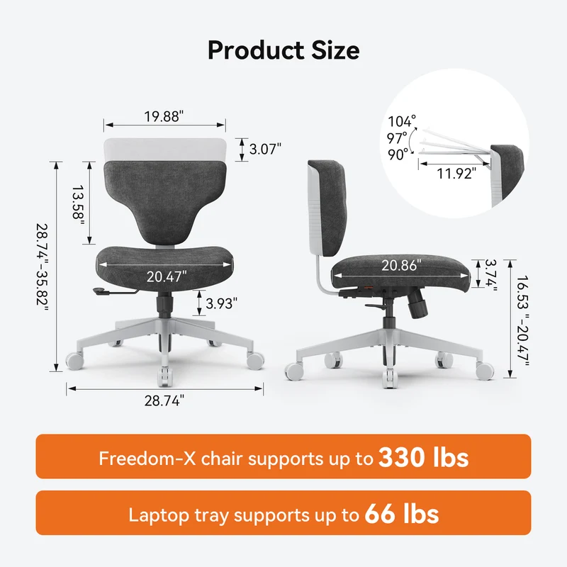 Freedom-X Multi-Posture Cross Legged Chair | Standard Cushion | Without Armrest