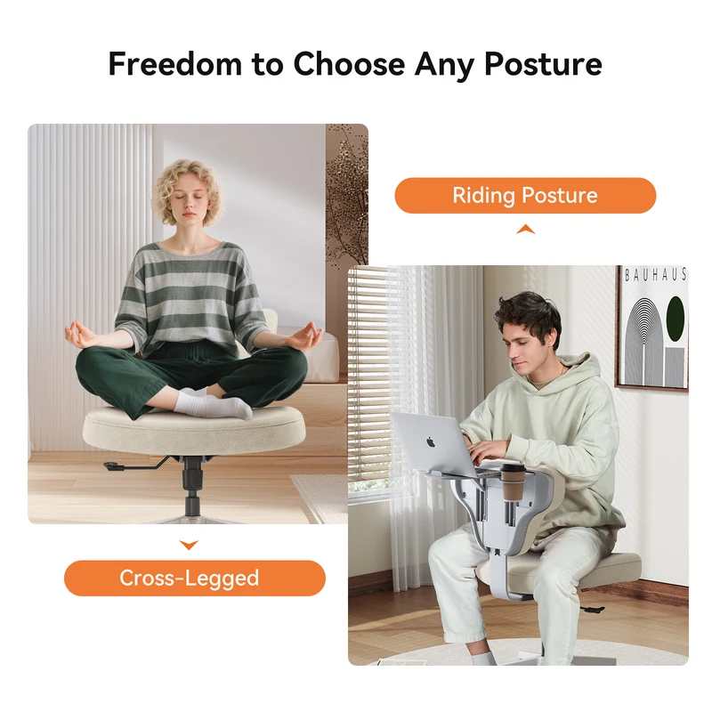 Freedom-X Pro Cross Legged Chair | Wider Cushion | Without Armrest