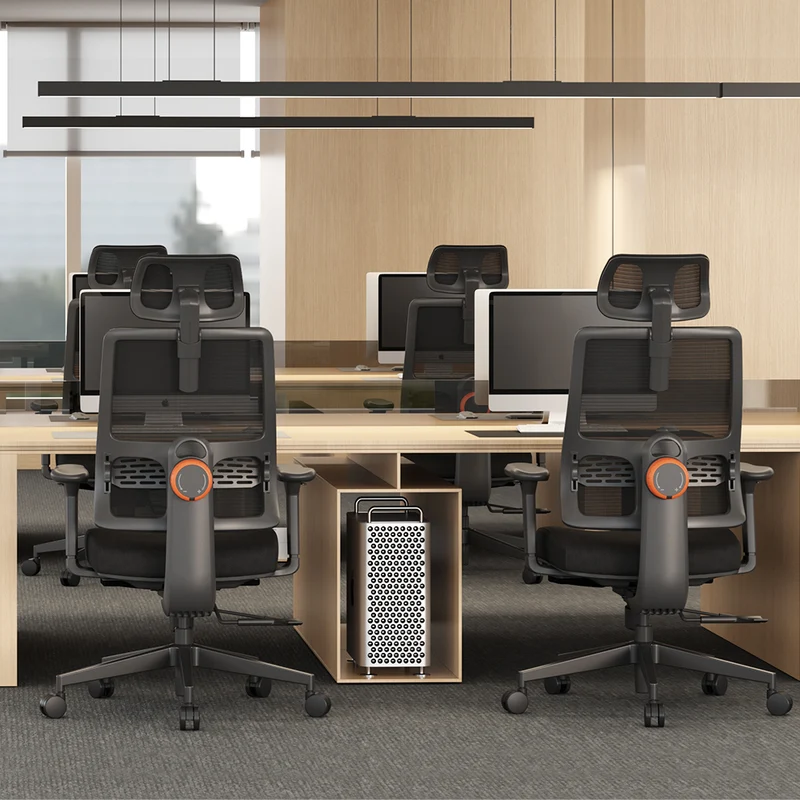 Magic H-BP Ergonomic Office Chair with Laptop Table-Black