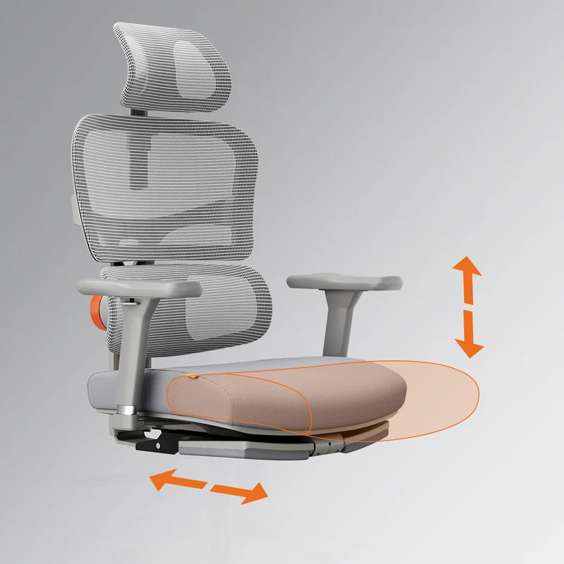 NEWTRAL NT002 Ergonomic Office Chair with Laptop Table-Grey