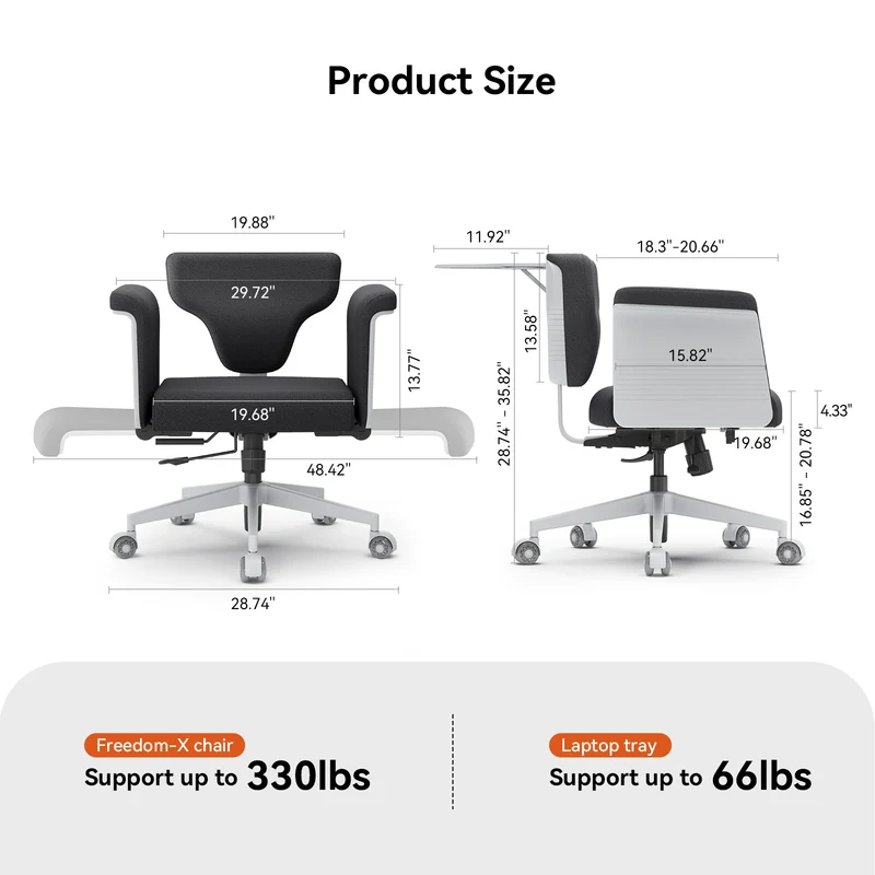 Freedom-X Multi-Posture Pro Chair | with Armrest